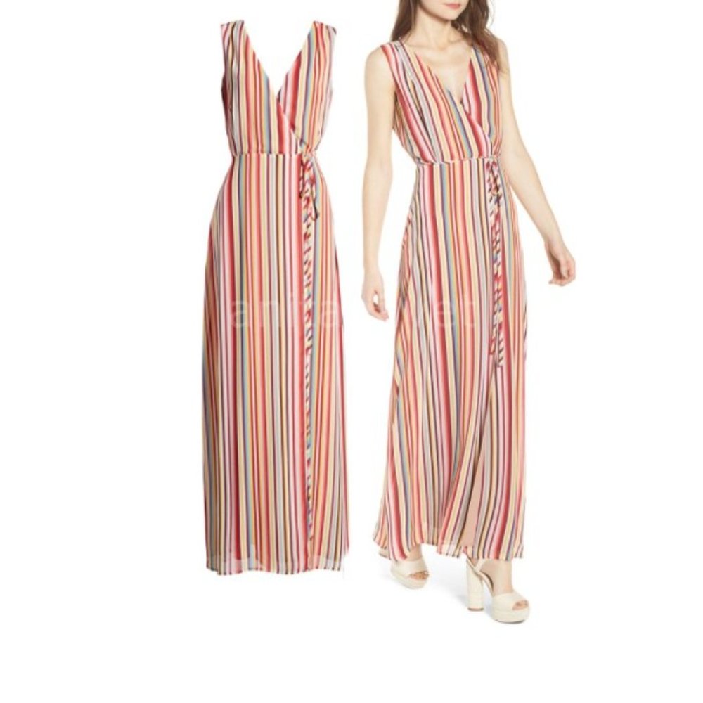 WAYF Bobby Wrap Maxi Dress